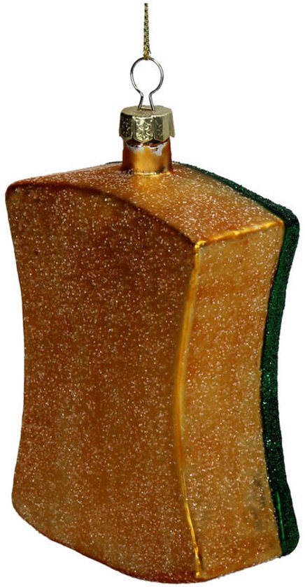 HD Collection kerstornament kerst hanger schoonmaak spons 11 cm