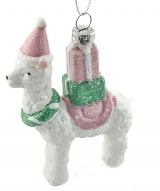 HomeBound by KY | Kerstbal hanger alpaca pastel | kerstbal