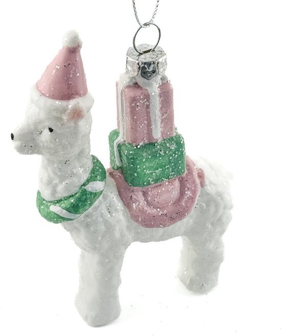 HomeBound by KY | Kerstbal hanger alpaca pastel | kerstbal