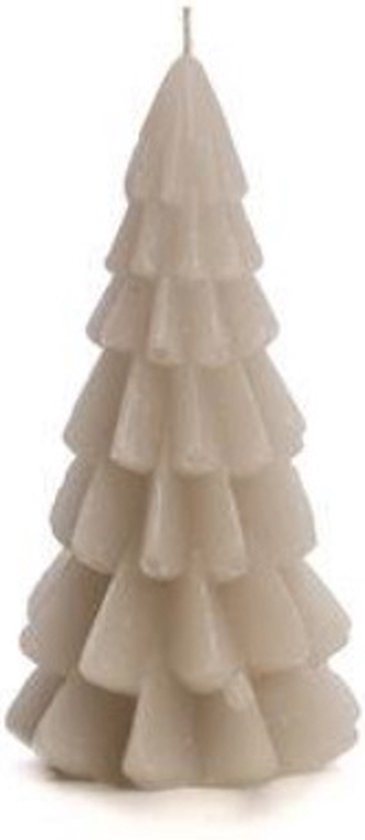 Rustik Lys - Kaars - Kerstboom - Linnen - Klein - 6.3x12 cm