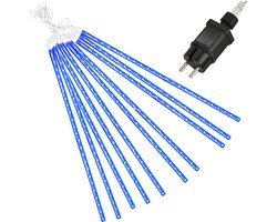 Springos IJspegel Verlichting Buiten | IJspegel Verlichting | Kerstverlichting Buiten | 4 m | Connectable | 480 LED | Blauw