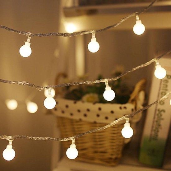 LED Slinger - 20 Kleine Lampjes - 3 Meter - Warm wit - Inclusief batterijen - Sfeer lampen - Feestverlichting - LED bolletjes - LED lichten kamer - Buiten LED’S - Camping LED - Lichtsnoer -lichtsnoeren -