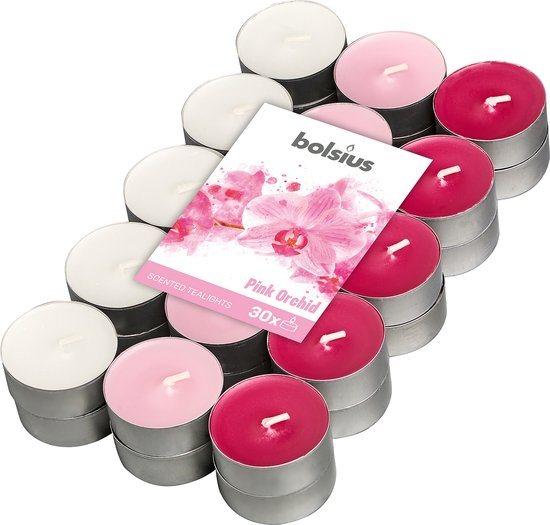 Bolsius - 240 Geurtheelichten - Multi geuren & kleuren - Waxinelichtjes