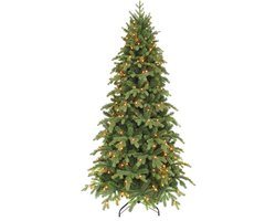 Triumph Tree Sherwood Kunst Kerstboom met Verlichting - Kunstkerstboom H230 x Ø124 cm - Groen