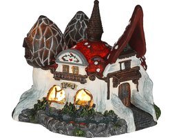 LuVille Efteling Miniatuur Huis van de Kabouters - L10,5 x B9,5 x H8,5 cm