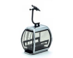 Jaegerndorfer Gondel Omega V Zilver H0 - Kerstdorp modelkabelbaan - 82100
