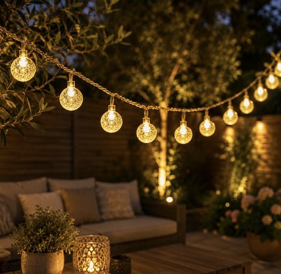 Filament Feestverlichting - 50 Lampen - 15 Meter - Party lights LED voor Binnen of Buiten - Lichtsnoer Buiten - Tuinverlichting - Partyverlichting - Lichtslinger - Buitenverlichting