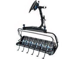 Jaegerndorfer - 86504 Zetel voor 6 Personen D-Line Zwart Blauw Miniatuur Model - 1:32 - Kerstdorp