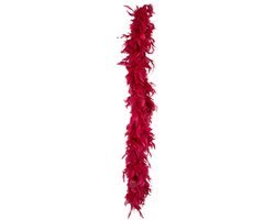 Boland Kerst boa - veren - Bordeaux rood - 180 cm - 50 gram - kerstboomversiering - kerstslinger - kerstboa