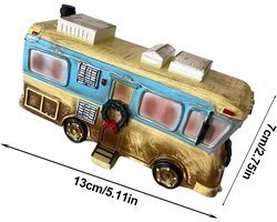 Verlichte Kerstdorp Miniatuur winterhuis met sneeuwdecoratie