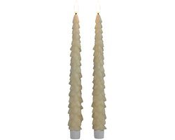 Annas collection - Dinerkaars kerstboom 27 cm ivoor