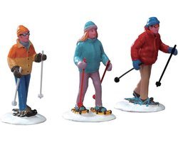 Sneeuwschoenwandelaar Miniaturen voor Kerstdorp