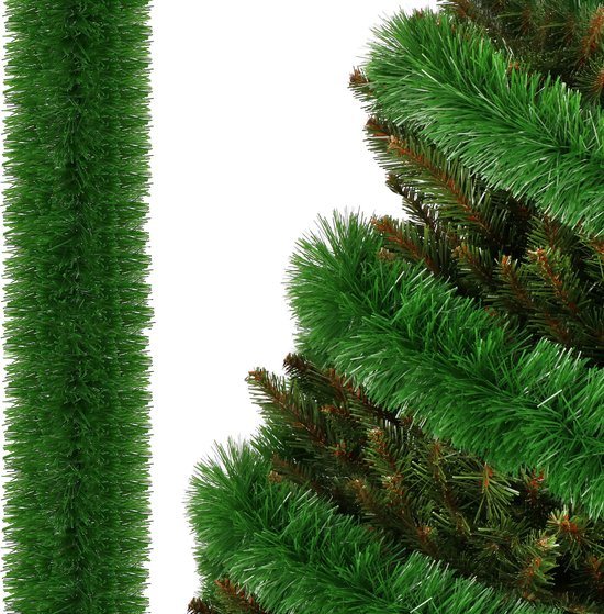 Springos Kerstslinger | Guirlande | Kerstversiering | 6 m | Donkergroen