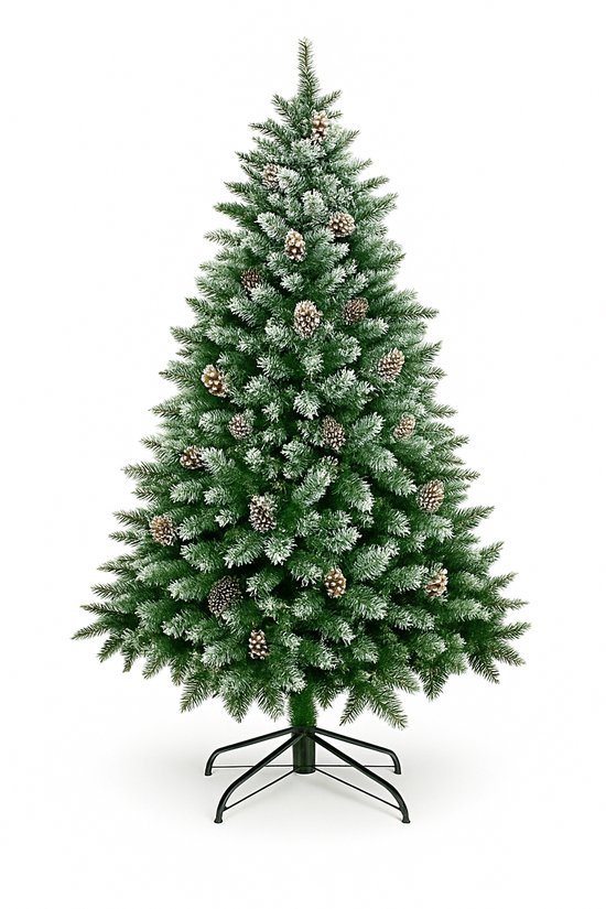 Yorbay Kunstkerstboom Spar - 120 cm - Groen - Inclusief Standaard - Compact Model