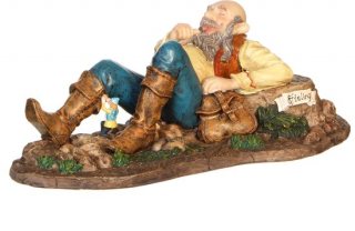 LuVille Efteling Miniatuur Klein Duimpje en de Reus - L25 x B13 x H9 cm