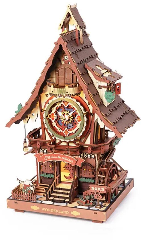Robotime Cuckoo Clock - ROKR - LC901C - Klok - Koekoeksklok - Bouwpakket - Knutselen - Modelbouw