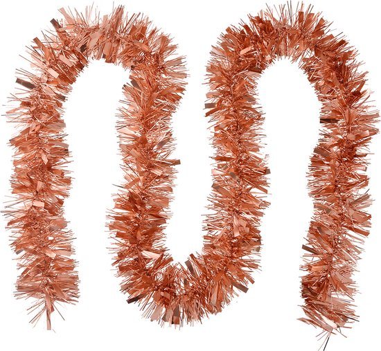 Clayre & Eef Kerstslinger Guirlande 200 cm Koperkleurig Kunststof