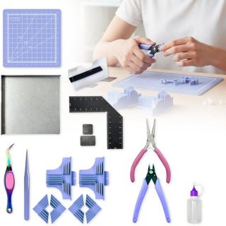 Modelbouw Gereedschap Set - Voor Miniatuur Huisjes Bouwpakket - Knutsel Spullen - DIY - Volwassenen & Kinderen - Knutselen - Crafts&Co