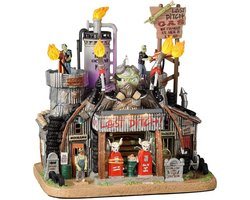Sfeervol Miniatuur Gas- en Bergingsstation voor Dorpstaferelen