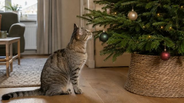 Kerstboom katproof maken: 10 veilige en praktische tips