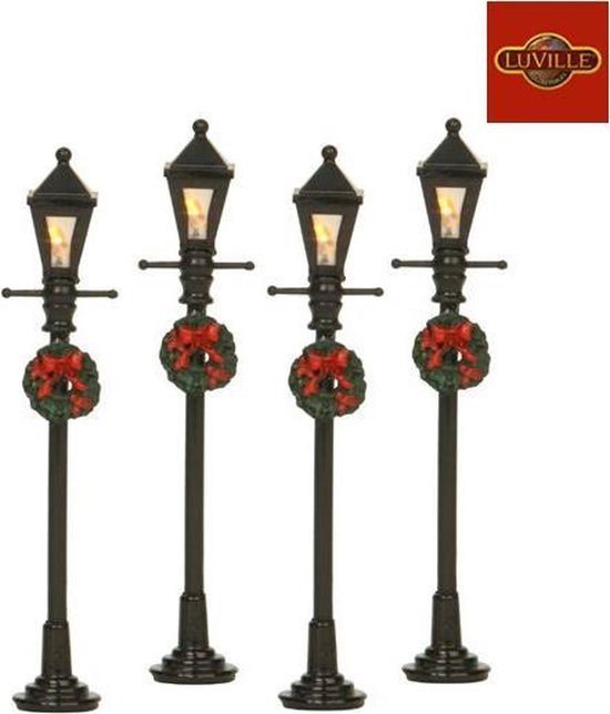 Luville - Lantern 4 pieces - Kersthuisjes & Kerstdorpen