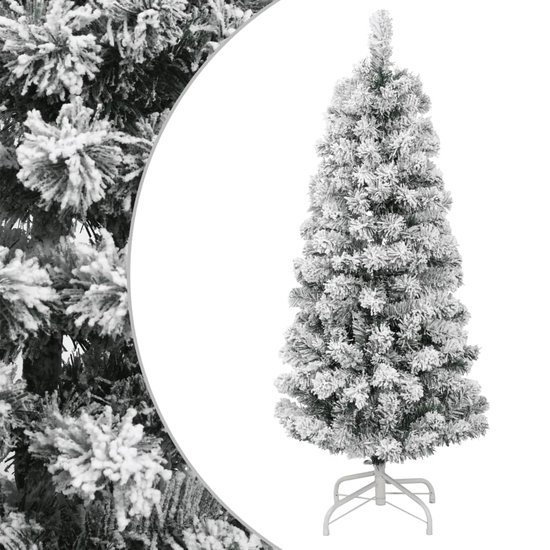 vidaXL - Kunstkerstboom - met - scharnieren - en - sneeuw - 120 - cm