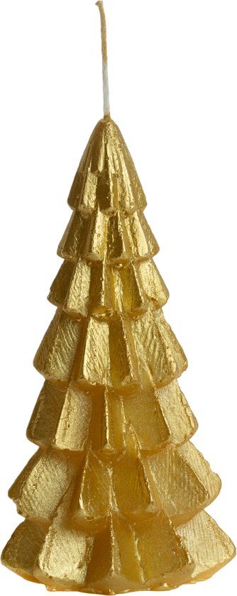 Rustik Lys - Kerstboomkaarsje 'Arbre' (S) - Goud