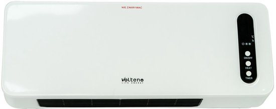 Volteno VO0443 - Luchtgordijn - 2000W - Zilveren/Zwarte Kleur - Afstandsbediening