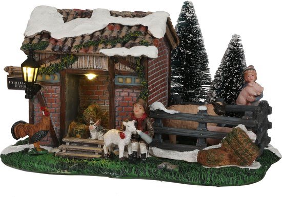 Luville  -  Child farm ville battery operated - Kersthuisjes & Kerstdorpen