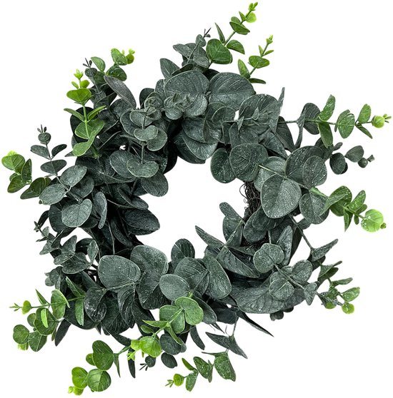by Mooss - Krans - Kerst - Kerstkrans - Eucalyptus - Winter - Ã˜ 40 cm