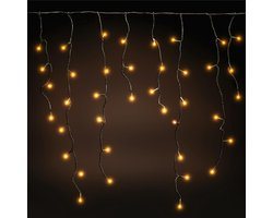 IJspegel verlichting buiten - 10 meter 600 LED - Warm Wit - Lichtsnoer - IP44 Stekker - kerstverlichting led - geschikt voor binnen en buiten -  Kerstverlichting buiten