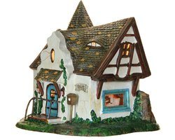 LuVille Efteling Miniatuur Huis van Roodkapje - L18 x B15,5 x H17 cm