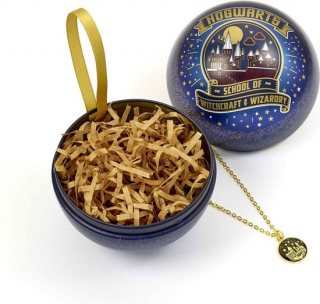 The Carat Shop - Harry Potter Hogwarts School of Witchcraft and Wizardry Kerstbal - Cadeaubal met Ketting