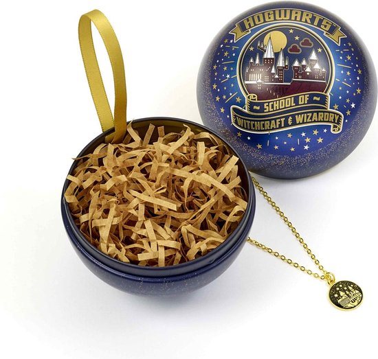 The Carat Shop - Harry Potter Hogwarts School of Witchcraft and Wizardry Kerstbal - Cadeaubal met Ketting