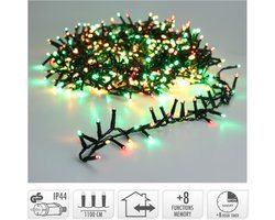 Microcluster Kerstverlichting- 560 led - 11m - three tone traditional - Timer - Lichtfuncties - Buiten-Binnen