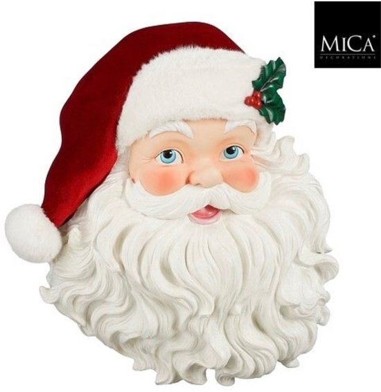 Mica Decorations-Collection Noelle Kerstman muurdecoratie L49xB14,5xH55,5cm