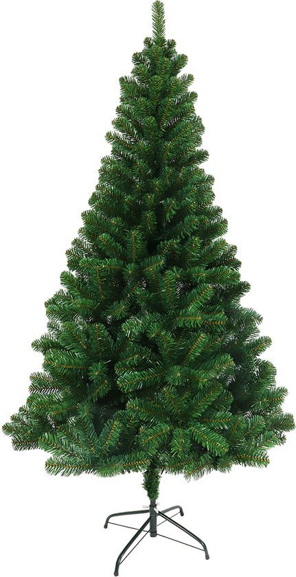 Nordlandia Kunstkerstboom - 240 cm - Realistische Kunststof Kerstboom - Metalen Standaard - Zonder Verlichting - Groen