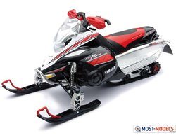 Jaegerndorfer Sneeuwscooter Yamaha Miniatuur Model - 1:12 - Kerstdorp - 42893