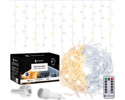 Springos IJspegel Verlichting | 20 m + 2.5 m Snoer | 300 LED | Warm Wit | Koel Wit| Koppelbaar | Flits