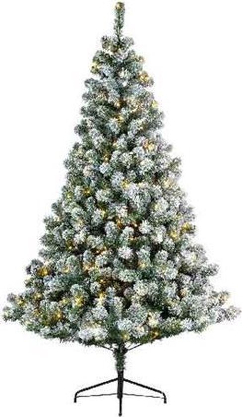 Everlands Imperial Pine kunstkerstboom - 180cm hoog – Met sneeuw – 260 LED lampjes