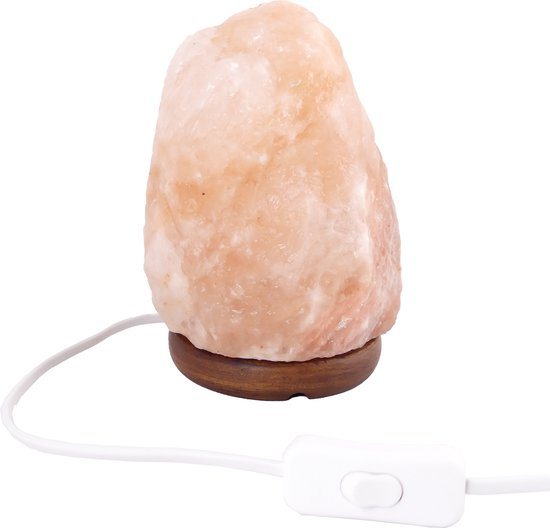 Himalaya Zoutlamp (1-2 KG) : 100% natuurlijk 1-2 KG - Inclusief aan/uit schakelaar
