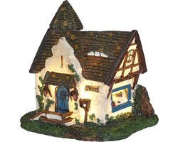 LuVille Efteling Miniatuur Huis van Roodkapje - L9 x B8 x H9 cm