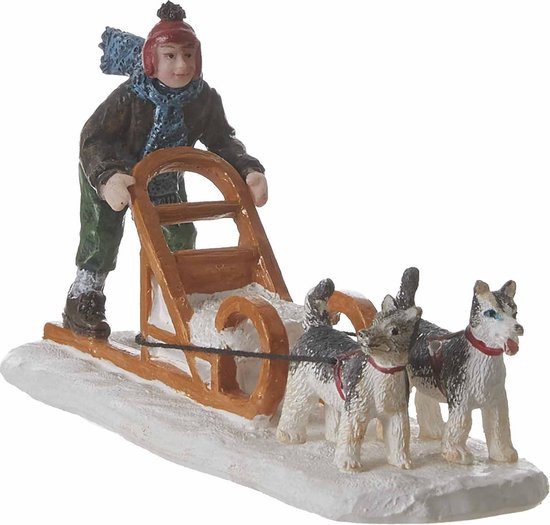 Luville - Dog sleigh - Kersthuisjes & Kerstdorpen
