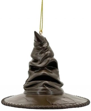 Kerstbal Sorteerhoed Harry Potter – Kunststof – 9 cm – Gedetailleerd Ornament