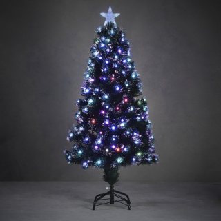Luca Lighting Abbey kunstkerstboom met Fibre Optic Verlichting  - H120 x ∅55 cm - Multikleur