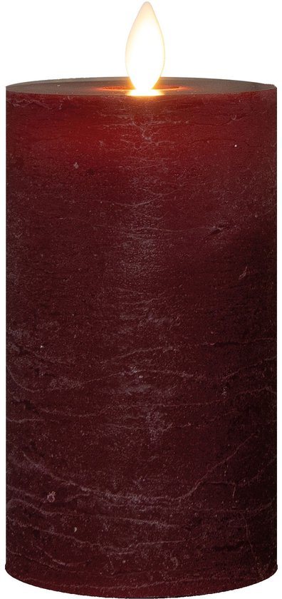 Annas collection - Stompkaars-USB wax 12,5x7,5 cm bordeaux