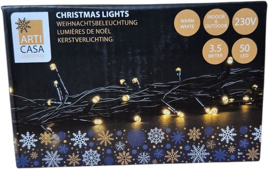 Arti Casa Kerstverlichting - Kerst - Kerstboom - 50LED - Warm White