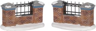 Luville - Zoo stone wall 2 pieces - Kersthuisjes & Kerstdorpen