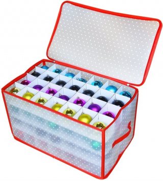 XL Opbergdoos voor Kerstballen - 112 Vakken - Doos voor Kerstversieringen