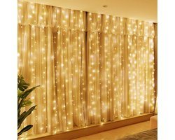 Giftmas LED Lichtgordijn – Inclusief Afstandsbediening - 300 LED's – 3x3m - Kerstversiering - Lichtgordijn